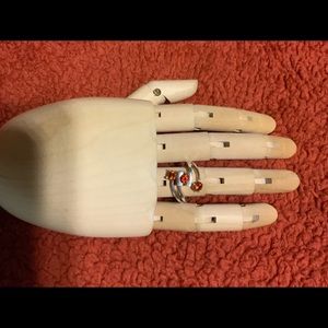 Beautiful antique Fire opal silver ring